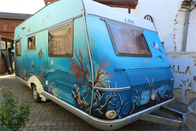 "unter Wasser" Wohnwagengestaltung I "unter Wasser" Wohnwagengestaltung I