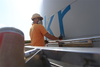 "Windkraft Thüringen" Windradgestaltung (während der Arbeit) "Windkraft Thüringen" Windradgestaltung (während der Arbeit)