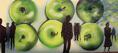 "Birne... oder was?" Wandgestaltung "Birne... oder was?" Wandgestaltung