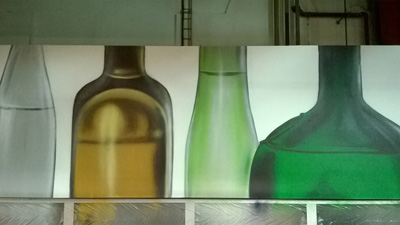"Bottle" Wandgestaltung (innen) "Bottle" Wandgestaltung (innen)