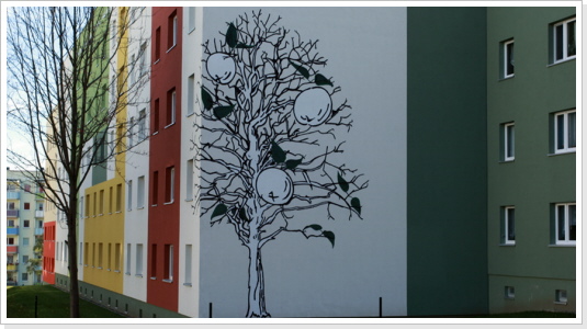 "modernes Wohnen" KoWo Erfurt "modernes Wohnen" Fassadengestaltung (Teil 01)