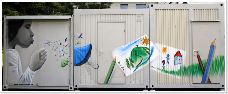 "Kinderträume" Freizeitheim an der Ilm "Kinderträume" Wandgestaltung / Container