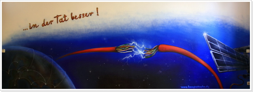 "in der Tat besser" Elektrogroßhandel Erfurt "in der Tat besser" Wandgestaltung (innen)