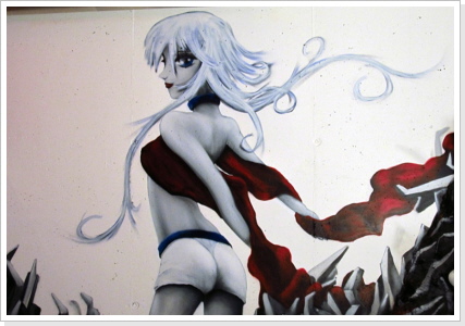 "sexy Manga" Worb bei Bern / Schweiz "sexy Manga" Wandgestaltung