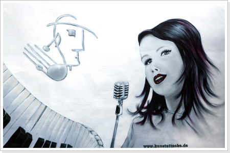 "neuer Song" Musikschule Erfurt "neuer Song" Wandgestaltung