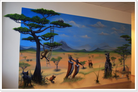 "wildes Land I" Lo Ego Therapiezentrum / Nordhausen "wildes Land I" Wandgestaltung