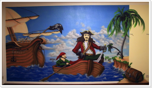 "wildes Land II" Lo Ego Therapiezentrum - Nordhausen "wildes Land II" Wandgestaltung