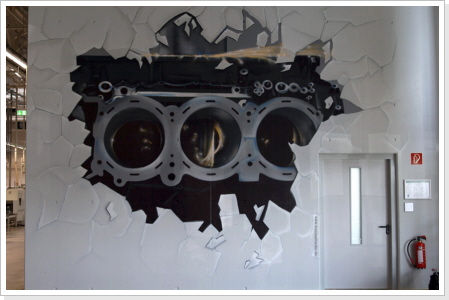 "heißer Motor" MDC Technology Arnstadt "heißer Motor" Wandgestaltung