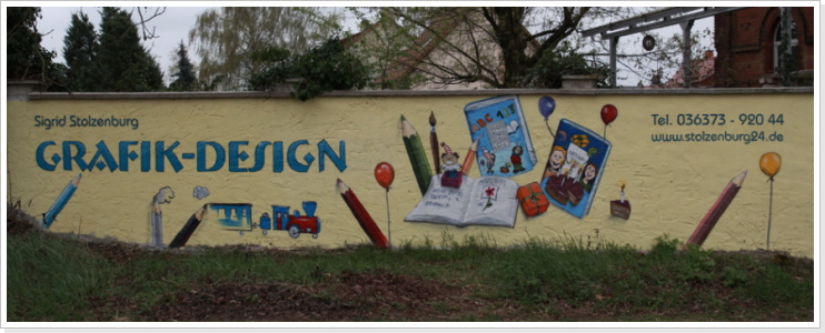 "Kinderbuch bei Stolzenburg" Stolzenburg Grafik-Design "Kinderbuch bei Stolzenburg" Wandgestaltung