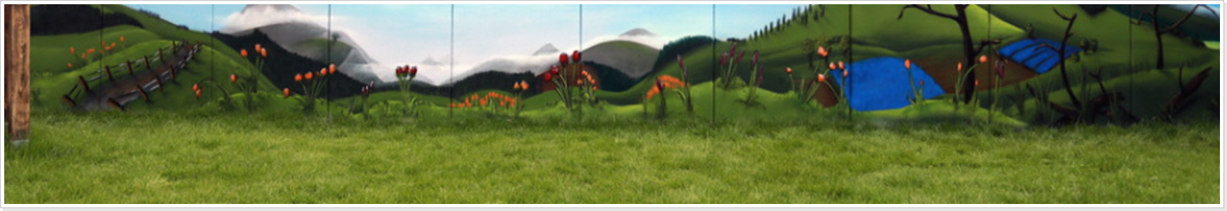 "Thühringer Landschaft" Wandgestaltung "Thühringer Landschaft" Wandgestaltung