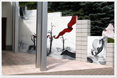 "ferne Zukunft?" Wandgestaltung "ferne Zukunft?" Wandgestaltung