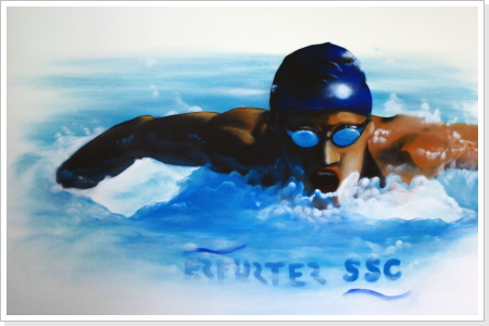 "Schwimmstar" Erfurter SSC "Schwimmstar" Wandgestaltung