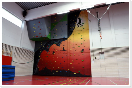 "geklettert" Gymnasium Fridericianum Rudolstadt "geklettert" Wandgestaltung