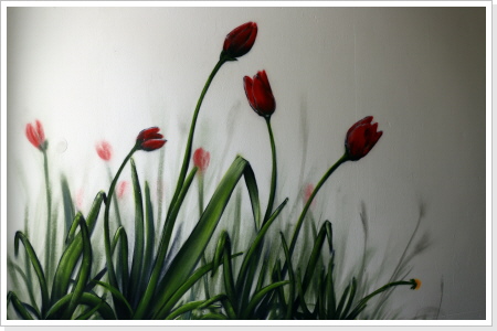 "Blüten-Mehr I" Reisebüro ERFORDIA "Blüten-Mehr I" Wandgestaltung