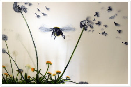 "Blüten-Mehr I" Reisebüro ERFORDIA "Blüten-Mehr I" Wandgestaltung